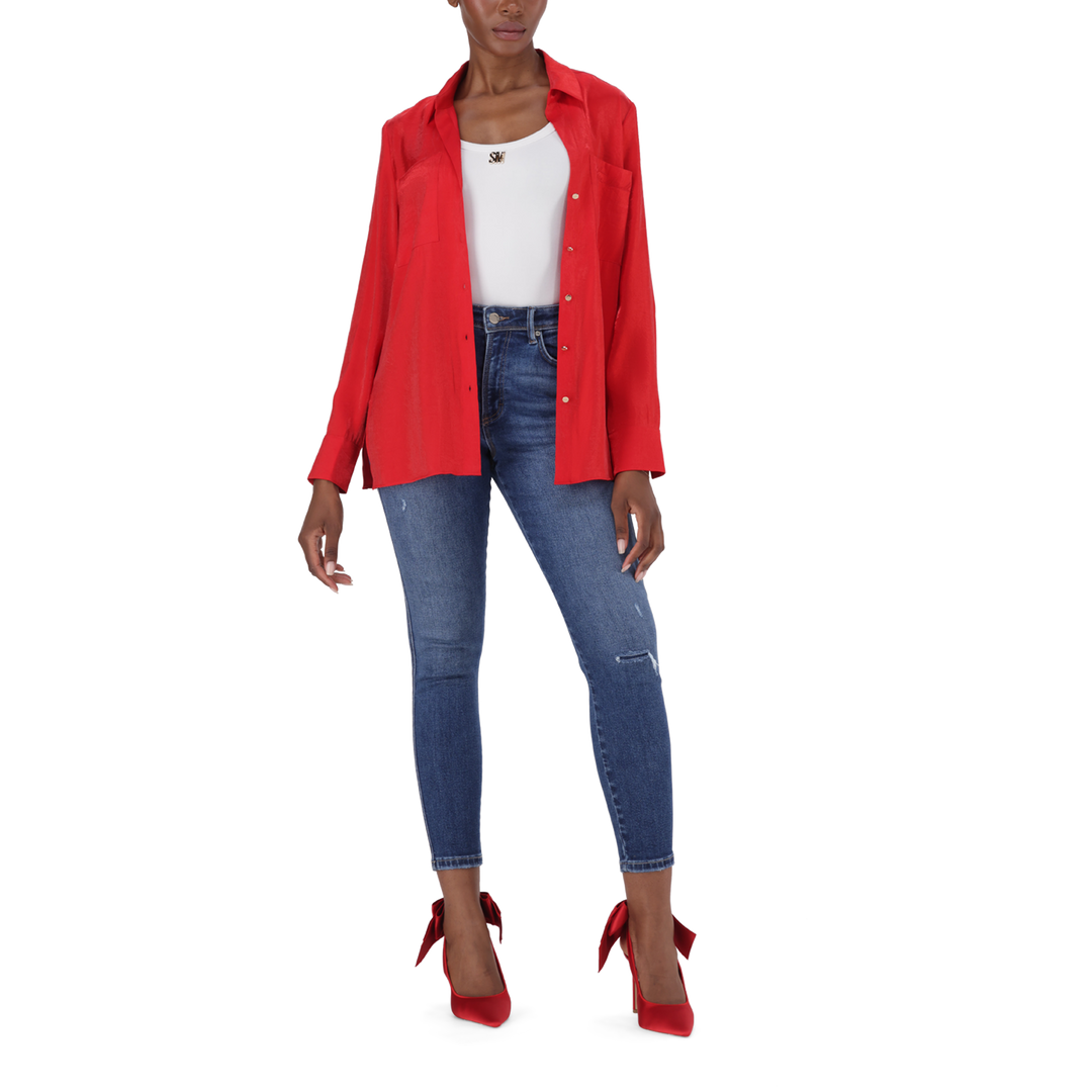 KIMORA RED REGULAR SHIRT