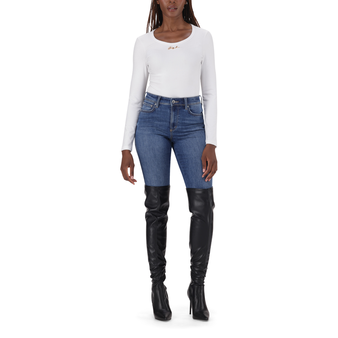 BILLY WHITE LONG SLEEVE BODYSUIT