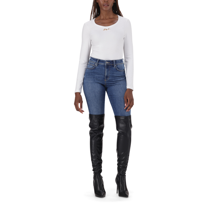 BILLY WHITE LONG SLEEVE BODYSUIT