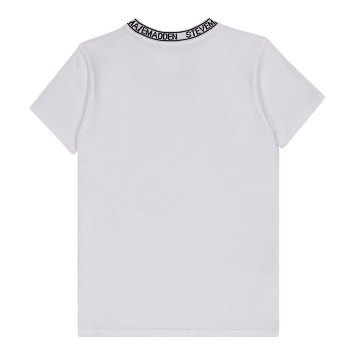 CINDY WHITE CREW NECK REGULAR T-SHIRT