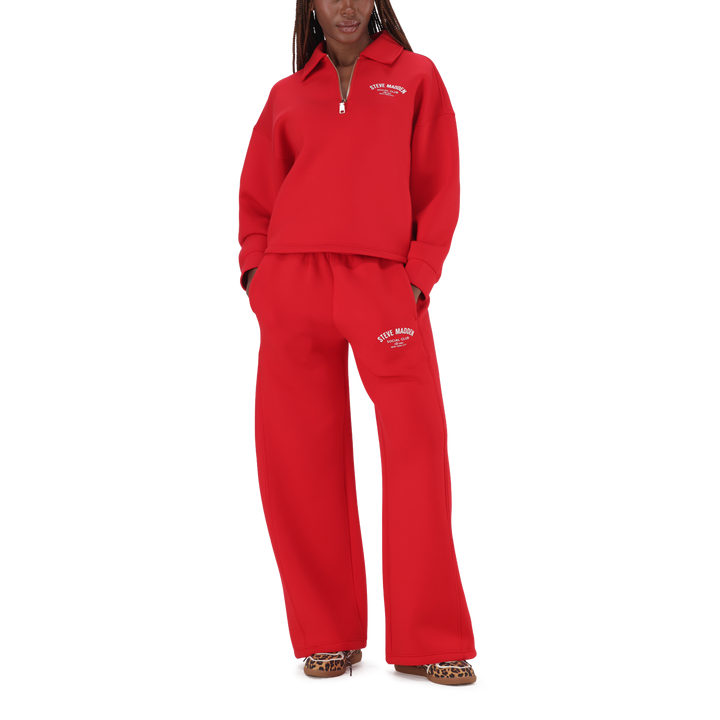 JULIAN RED SCUBA SWEAT WITH COLLAR & ZIP