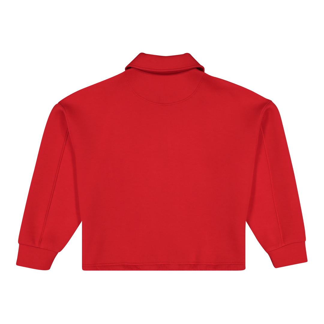 JULIAN RED SCUBA SWEAT WITH COLLAR & ZIP