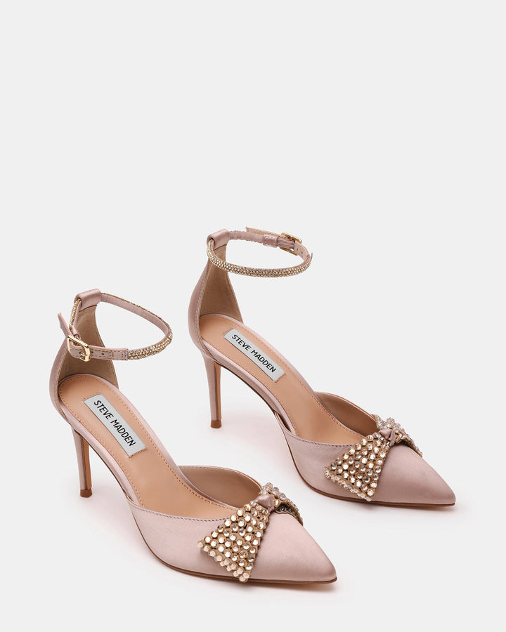 LAST DANCE TAUPE SATIN