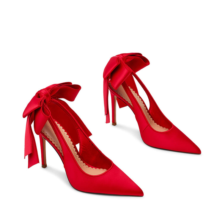 TEACUP RED SATIN